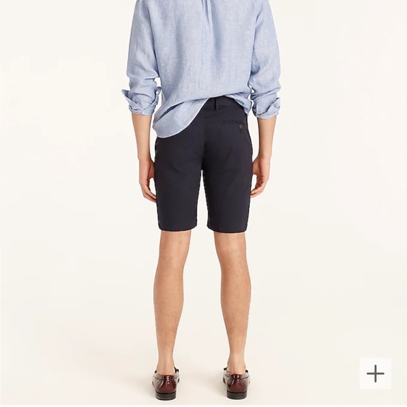 J. Crew 9" Stretch Chino Short Navy - Picture 3 of 7